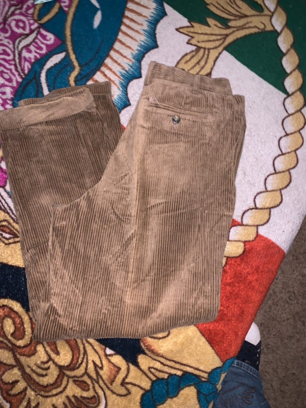 Men's Brown Corduroy Pants - Picture 6 of 9